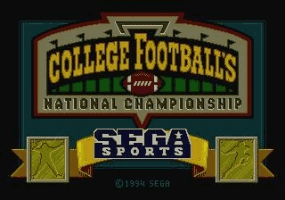 College Footballs National Championship Title Screen